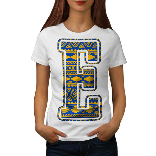 Ethnic Style Letter Womens T-Shirt