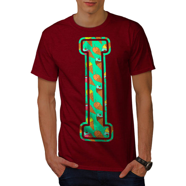 Ice Cream Fan Letter Mens T-Shirt