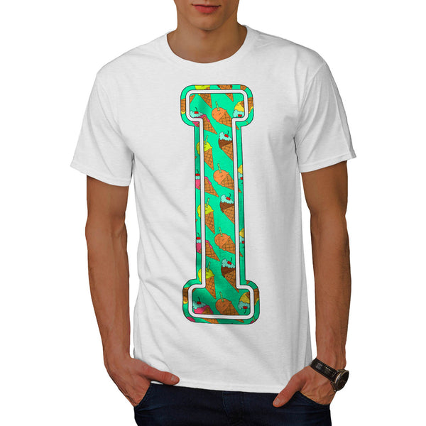 Ice Cream Fan Letter Mens T-Shirt