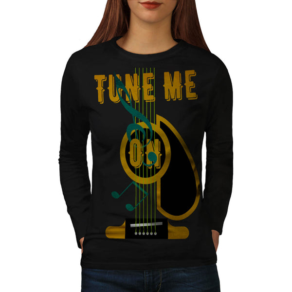 Tune Me On Musical Womens Long Sleeve T-Shirt
