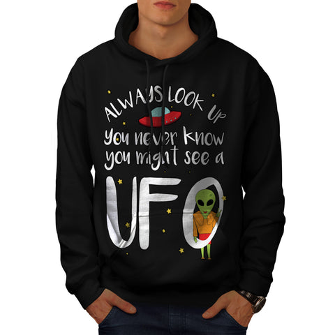 You Never Know UFO Mens Hoodie