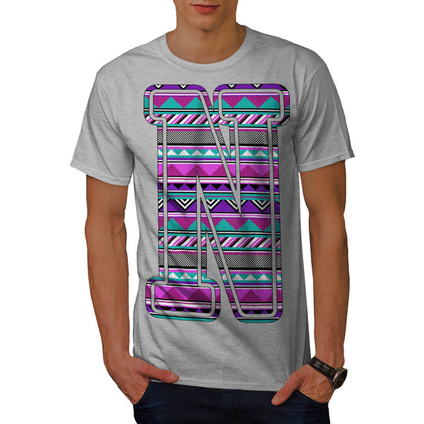 Native Decor Letter Mens T-Shirt