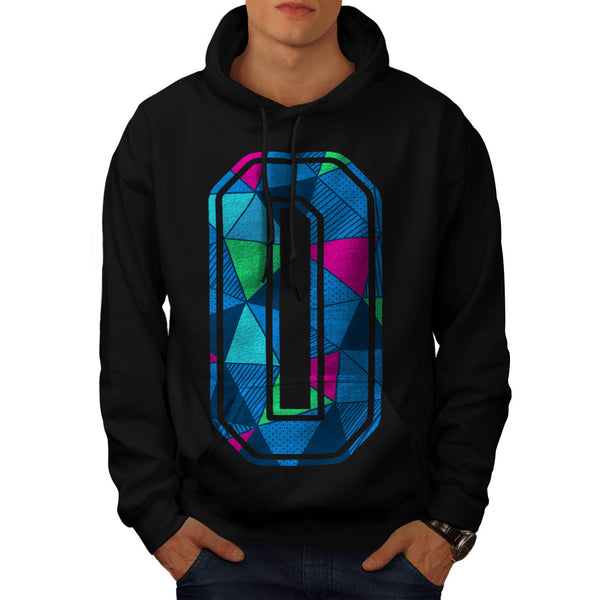 Object Shape Letter Mens Hoodie