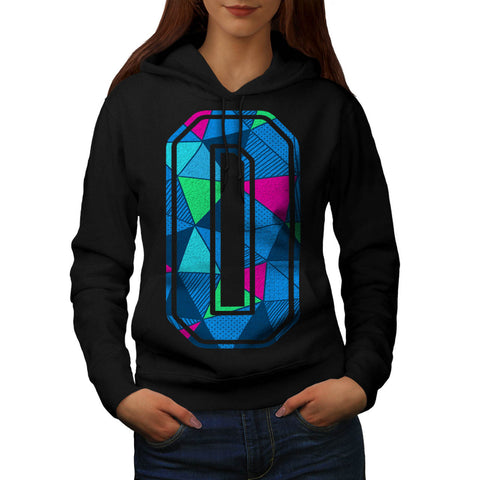 Object Shape Letter Womens Hoodie