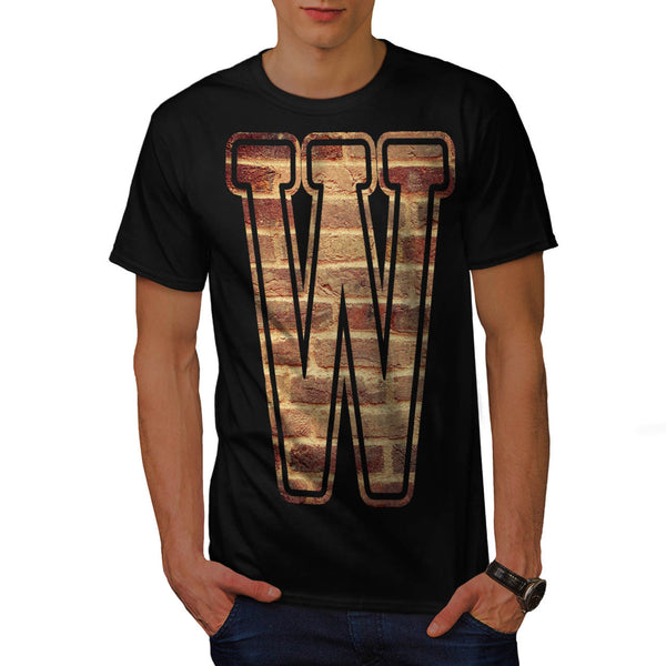 Brick Wall Letter Mens T-Shirt