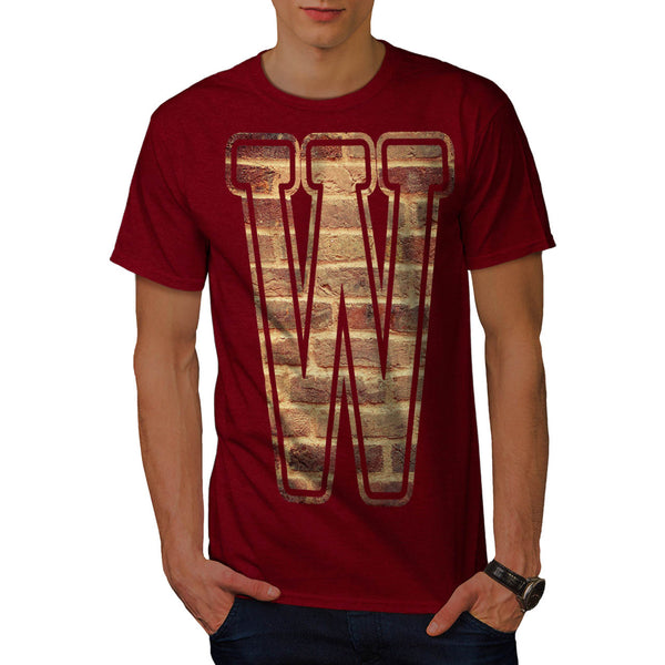 Brick Wall Letter Mens T-Shirt