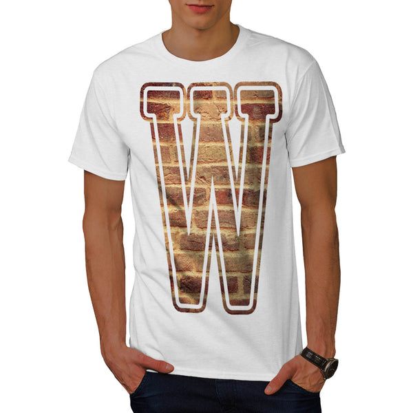 Brick Wall Letter Mens T-Shirt