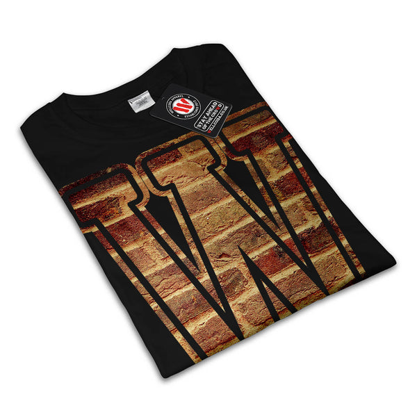Brick Wall Letter Womens T-Shirt