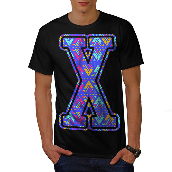 Geometrical Letter Mens T-Shirt