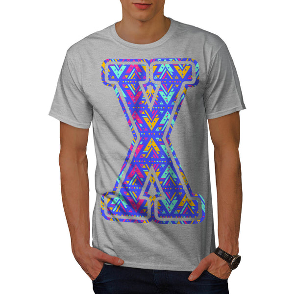 Geometrical Letter Mens T-Shirt