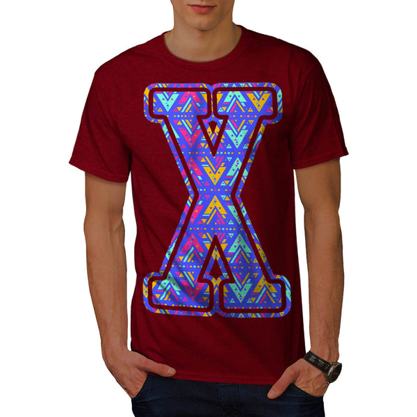 Geometrical Letter Mens T-Shirt