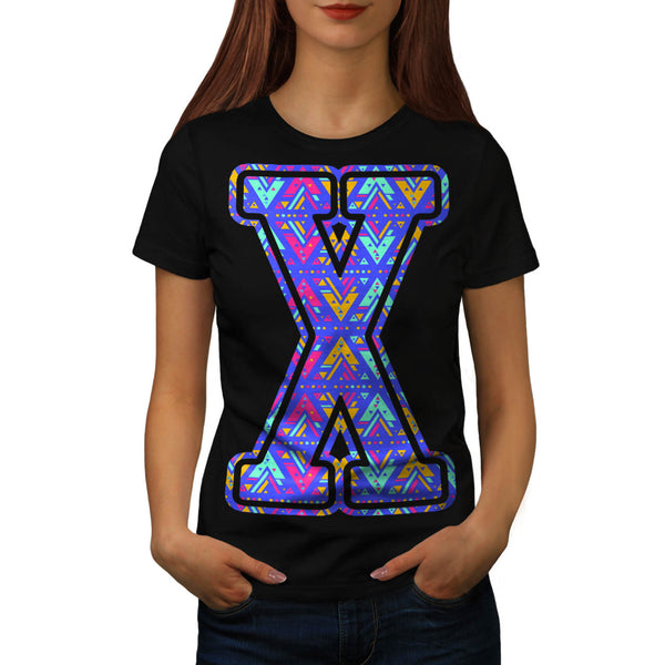 Geometrical Letter Womens T-Shirt