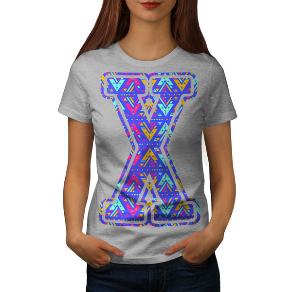 Geometrical Letter Womens T-Shirt