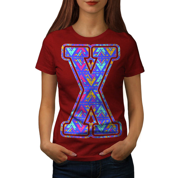Geometrical Letter Womens T-Shirt