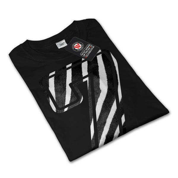 Zebra Pattern Letter Womens Long Sleeve T-Shirt