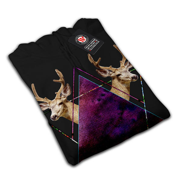 Deer Nature Triangle Womens Hoodie