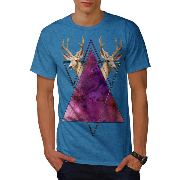 Deer Nature Triangle Mens T-Shirt