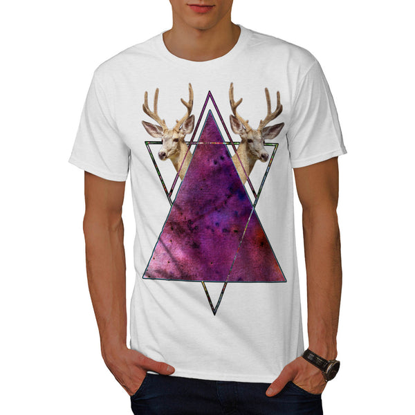 Deer Nature Triangle Mens T-Shirt