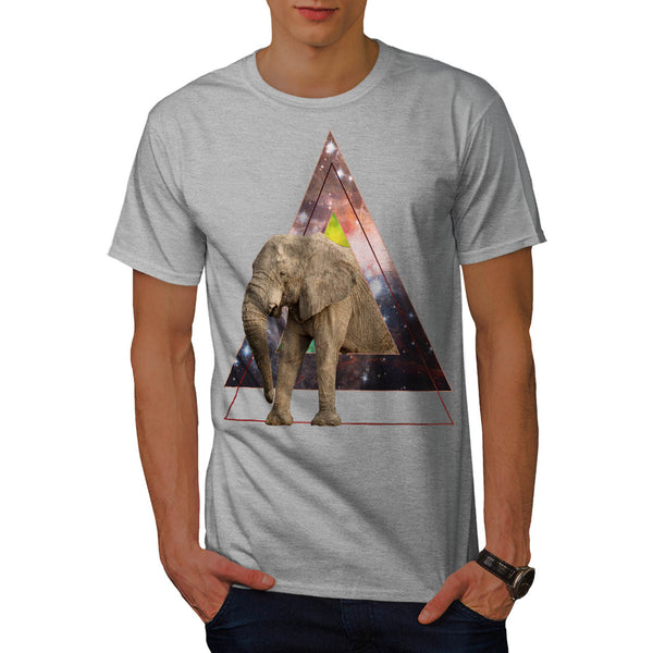 Space Elephant Shape Mens T-Shirt