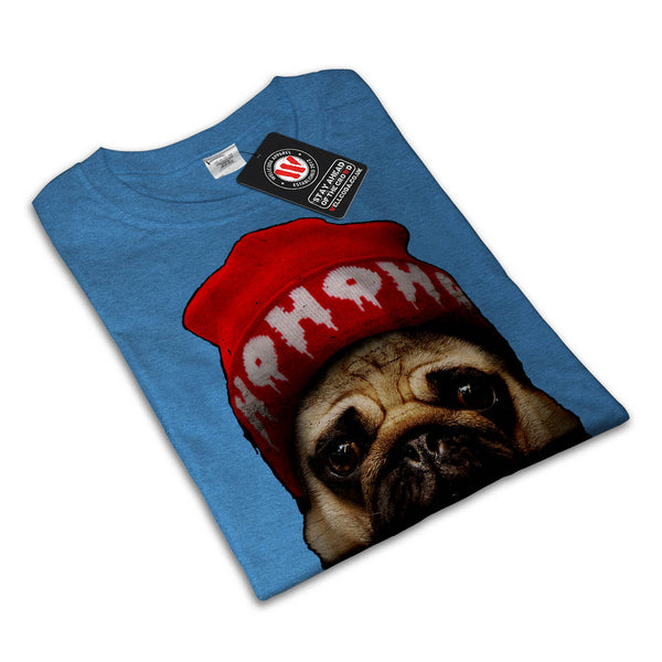 Cool Pug Thug Life Womens T-Shirt