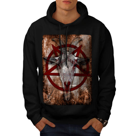 Occult Goat Symbol Mens Hoodie