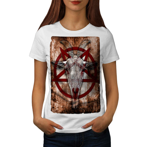 Occult Goat Symbol Womens T-Shirt