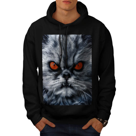 Furious Evil Kitty Mens Hoodie