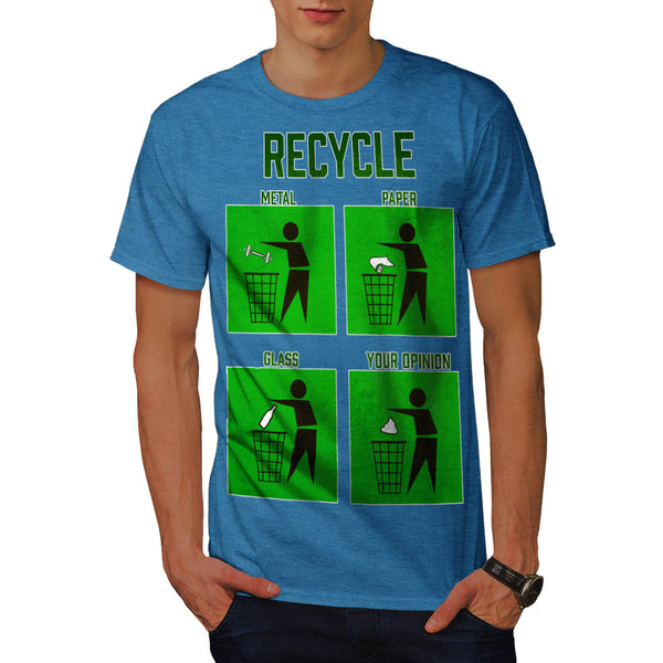 Witty Recycle Time Mens T-Shirt