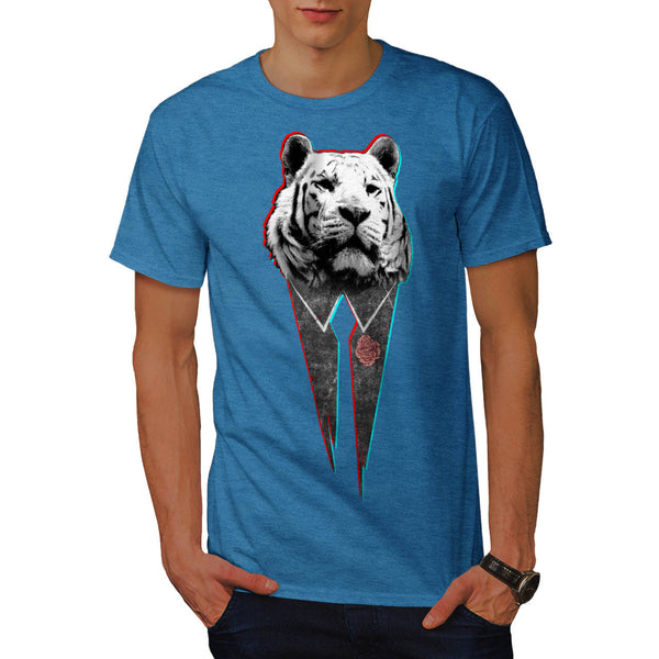Suit Up Snow Tiger Mens T-Shirt