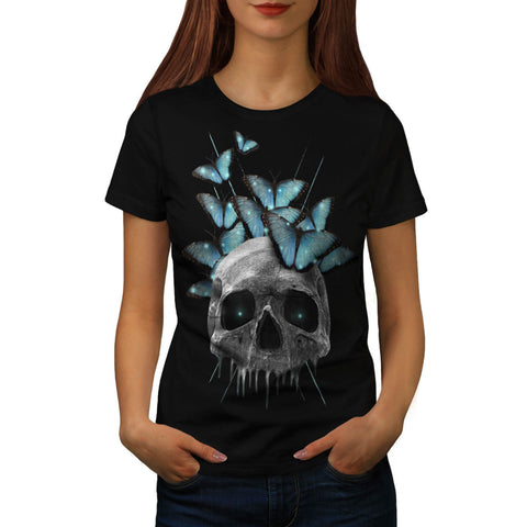 Skull Sugar Eyes Art Womens T-Shirt