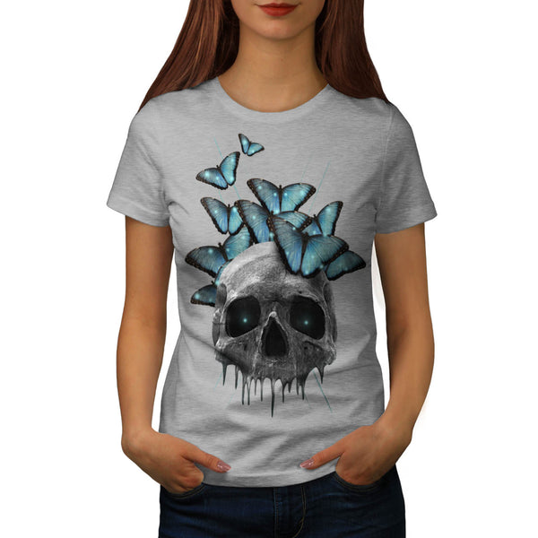 Skull Sugar Eyes Art Womens T-Shirt