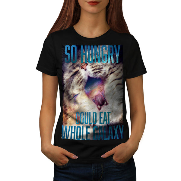 Hungry Galaxy Kitty Womens T-Shirt