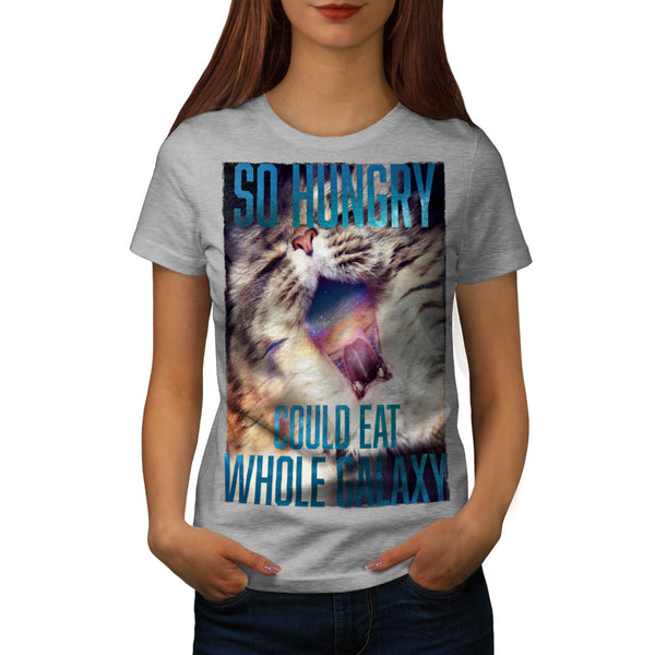 Hungry Galaxy Kitty Womens T-Shirt