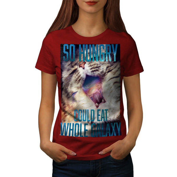 Hungry Galaxy Kitty Womens T-Shirt