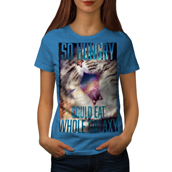 Hungry Galaxy Kitty Womens T-Shirt