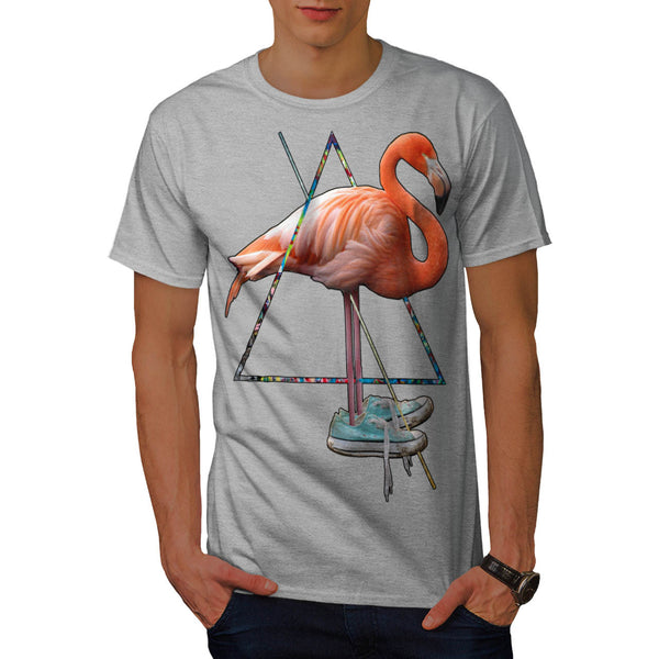 Flamingo Bird Shoe Mens T-Shirt