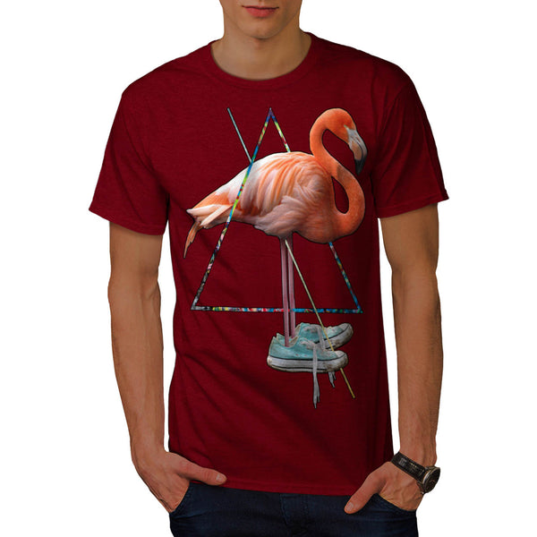 Flamingo Bird Shoe Mens T-Shirt