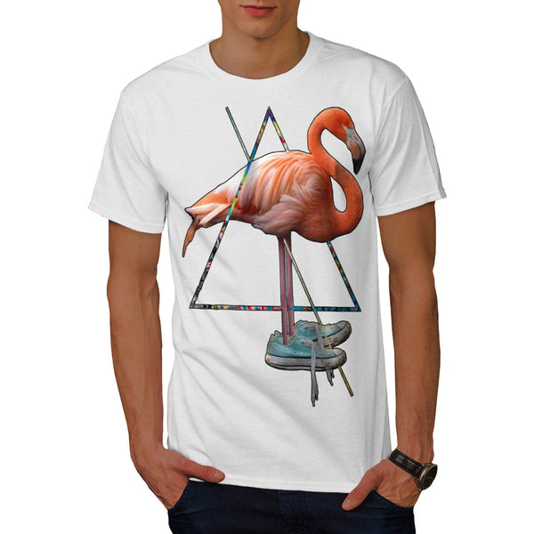 Flamingo Bird Shoe Mens T-Shirt