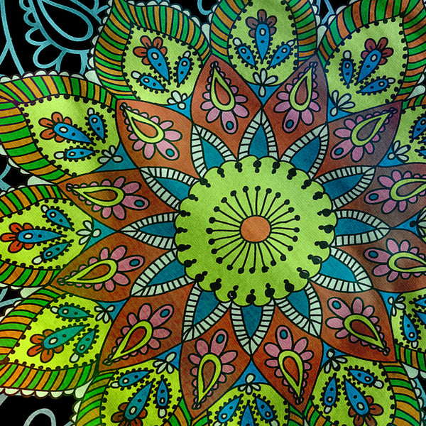 India Shaman Mandala Mens Long Sleeve T-Shirt