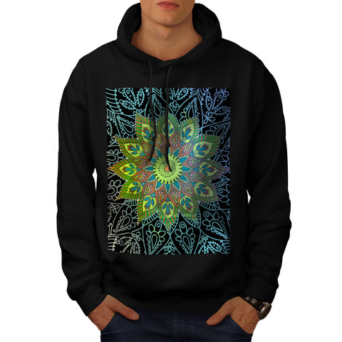 India Shaman Mandala Mens Hoodie