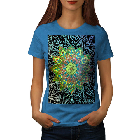 India Shaman Mandala Womens T-Shirt