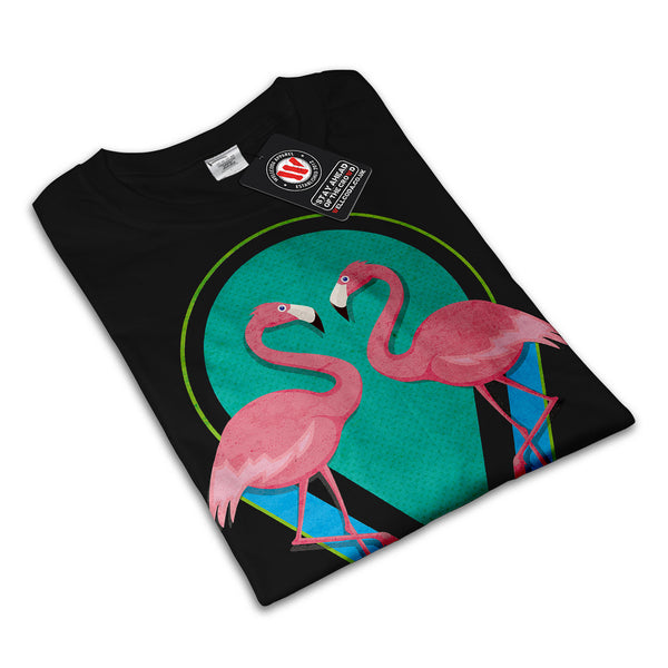 Dual Flamingo Dance Womens T-Shirt