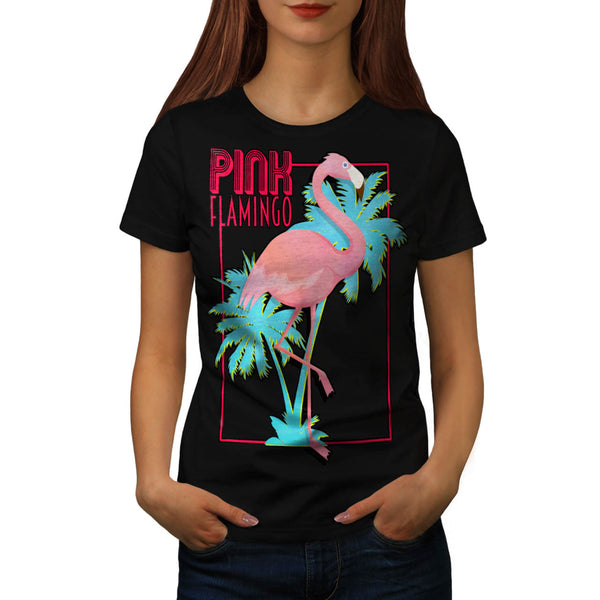 Pink Flamingo Island Womens T-Shirt