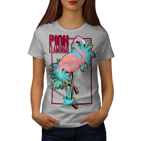 Pink Flamingo Island Womens T-Shirt
