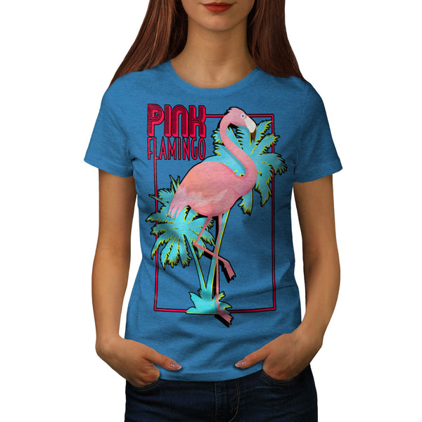 Pink Flamingo Island Womens T-Shirt