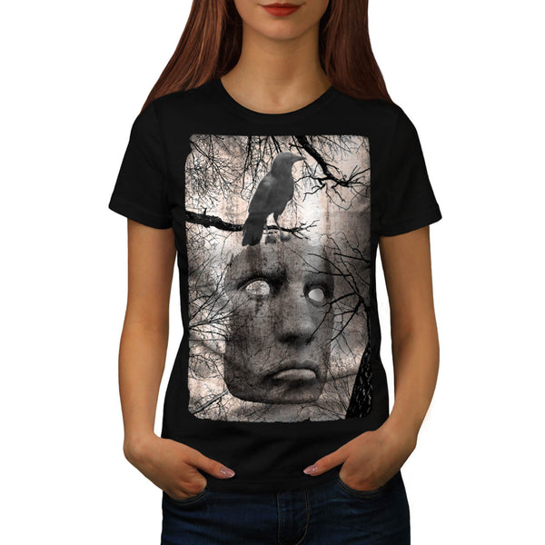 Surreal Spooky Mask Womens T-Shirt