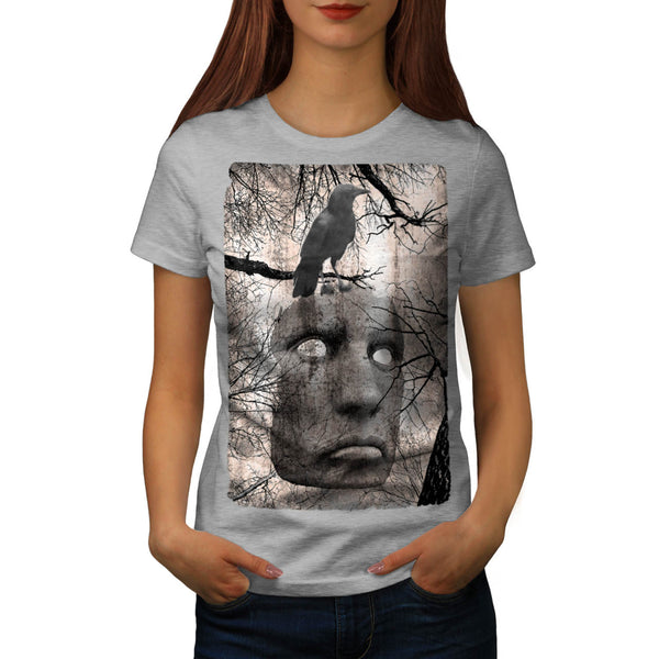 Surreal Spooky Mask Womens T-Shirt