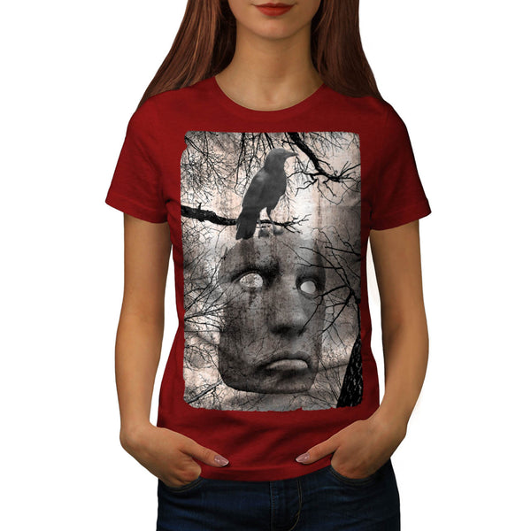 Surreal Spooky Mask Womens T-Shirt