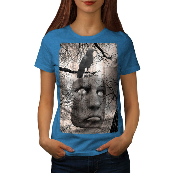 Surreal Spooky Mask Womens T-Shirt