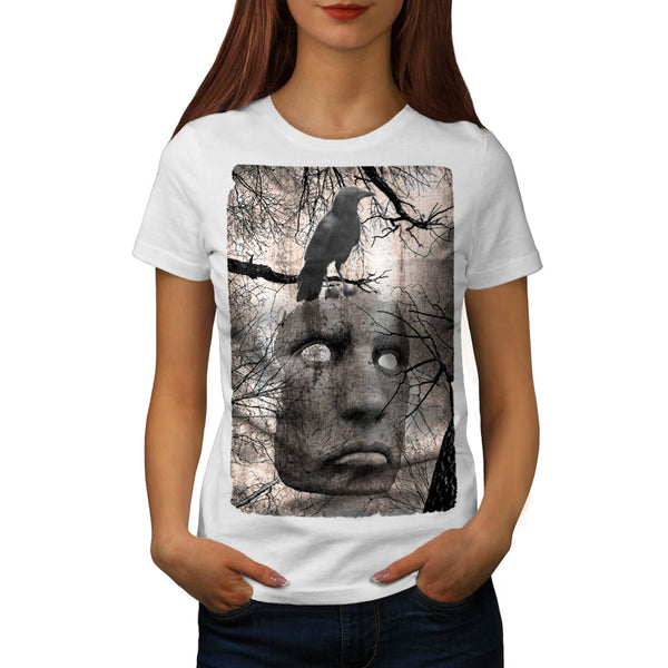 Surreal Spooky Mask Womens T-Shirt